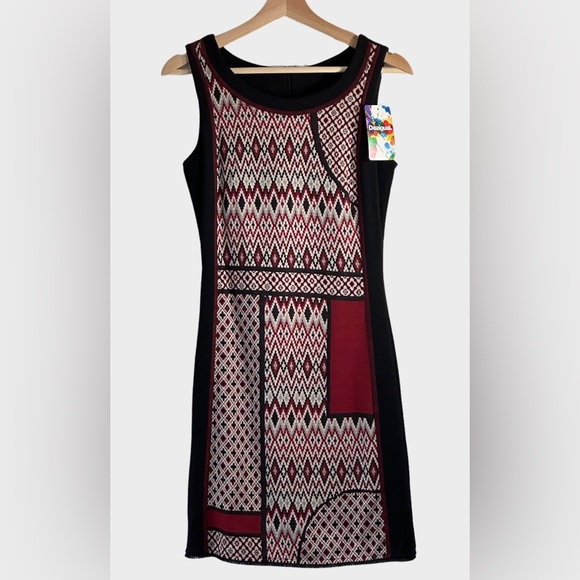 Desigual, Geometric Pattern Dress, Size XS - Picture 2 of 12